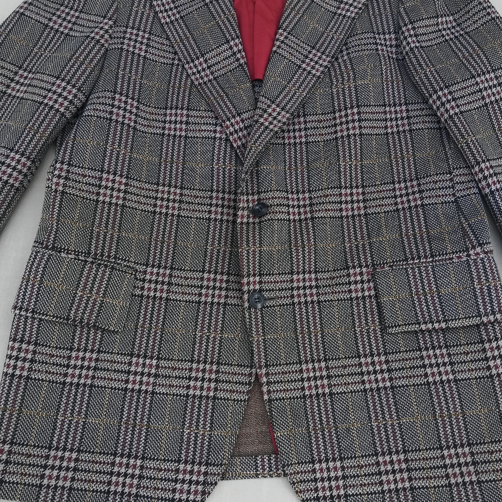 Vintage Polyester Plaid Jacket - Picture 8 of 8